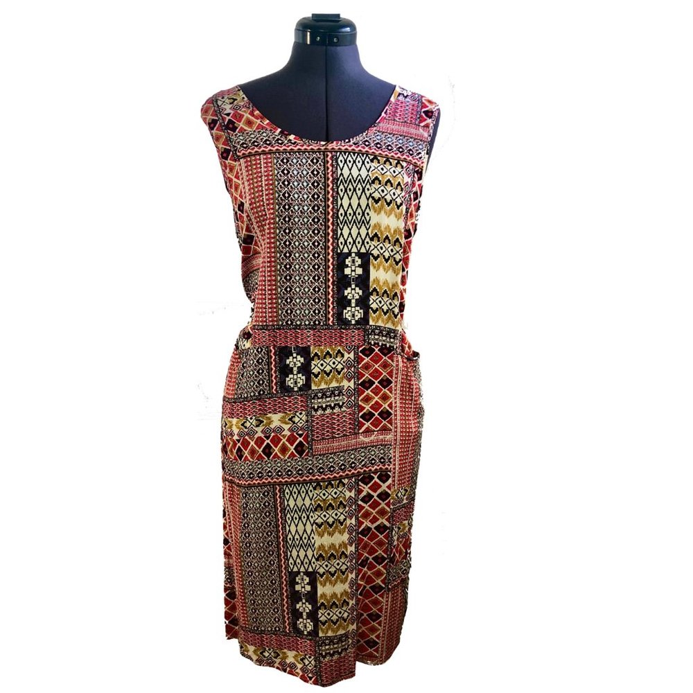 Boho Dropwaist Shift Dress with Pockets